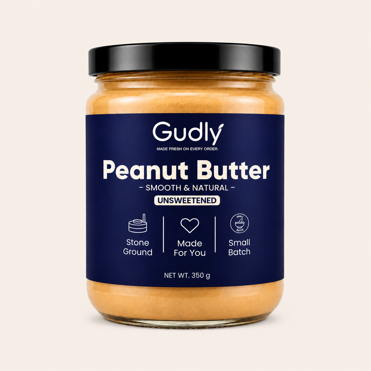 Cold Pressed Peanut Butter - Unsweetened