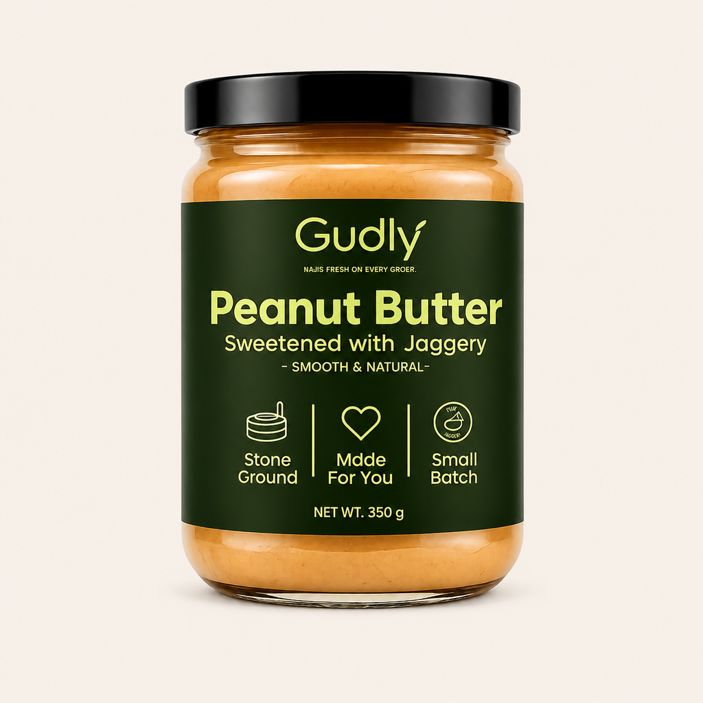 Cold Pressed Peanut Butter - Sweetened with Jaggery