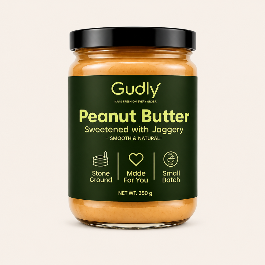Cold Pressed Peanut Butter - Sweetened with Jaggery
