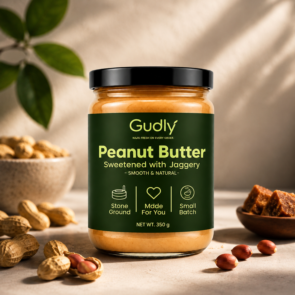 Cold Pressed Peanut Butter - Sweetened with Jaggery