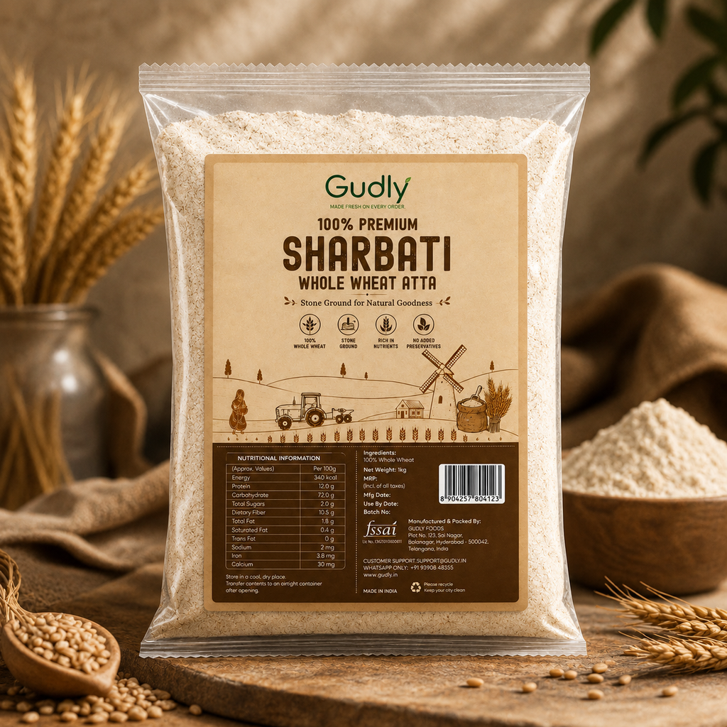Sharbati Whole Wheat Atta