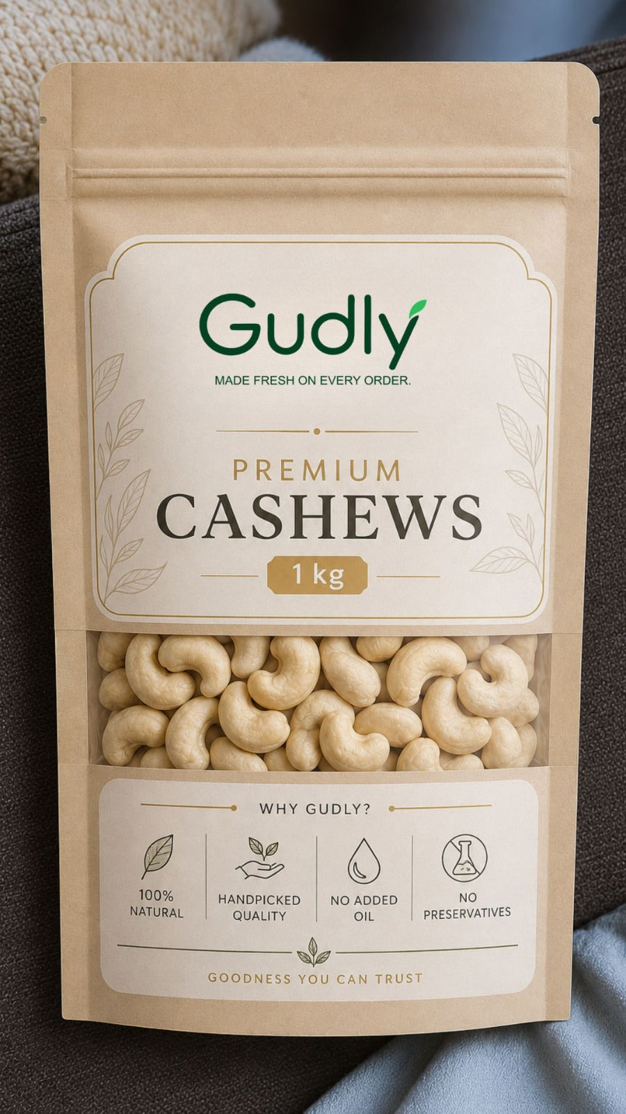 Hand-Picked Whole Cashews