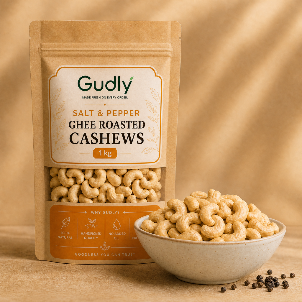 Salt & Pepper Ghee-Roasted Cashews